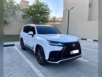 Lexus  LX  600 F Sport  2023  Automatic  23,000 Km  6 Cylinder  Four Wheel Drive (4WD)  SUV  White  With Warranty