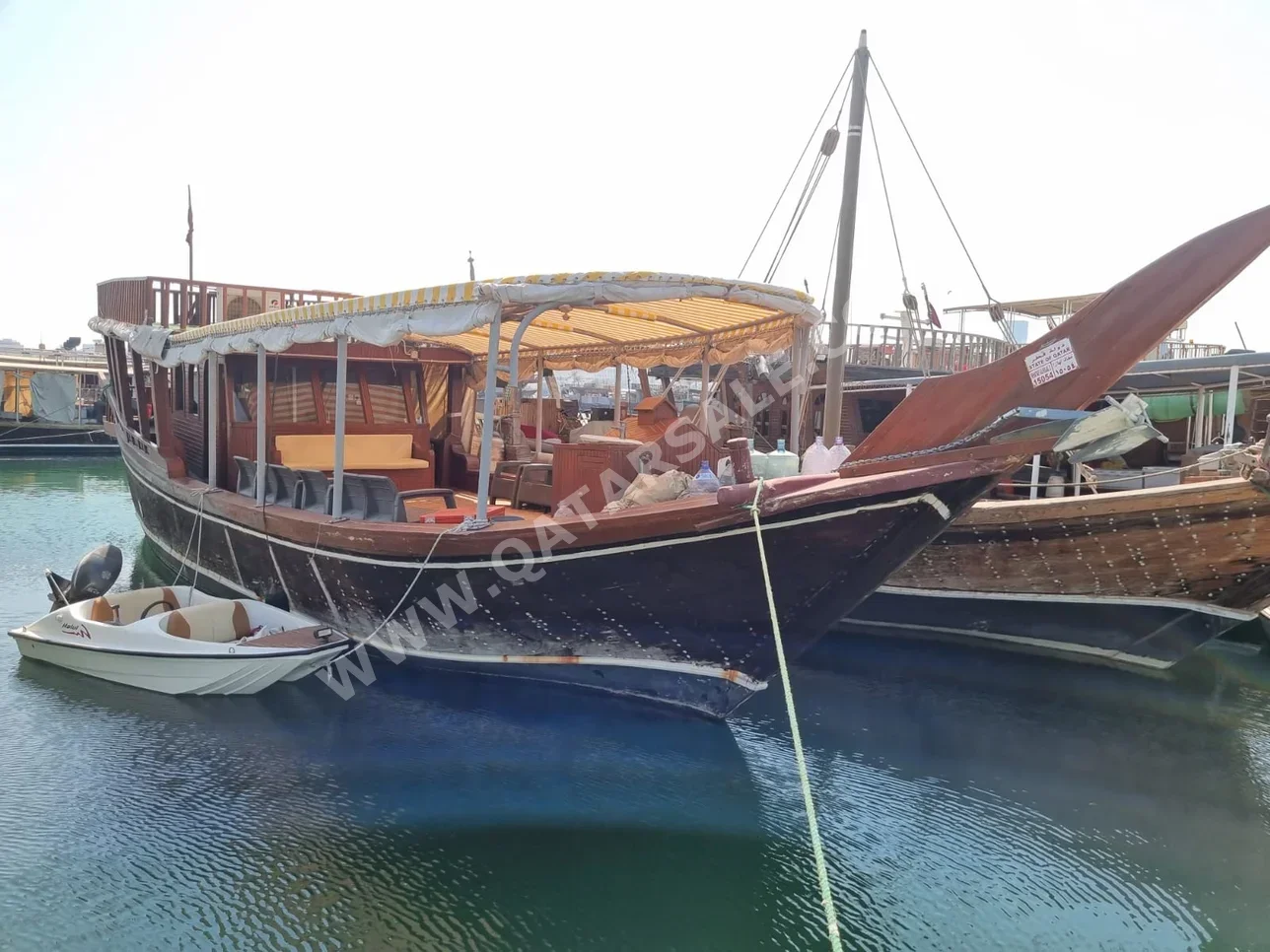 Wooden Boat Sanbuk Length 59 ft  Brown