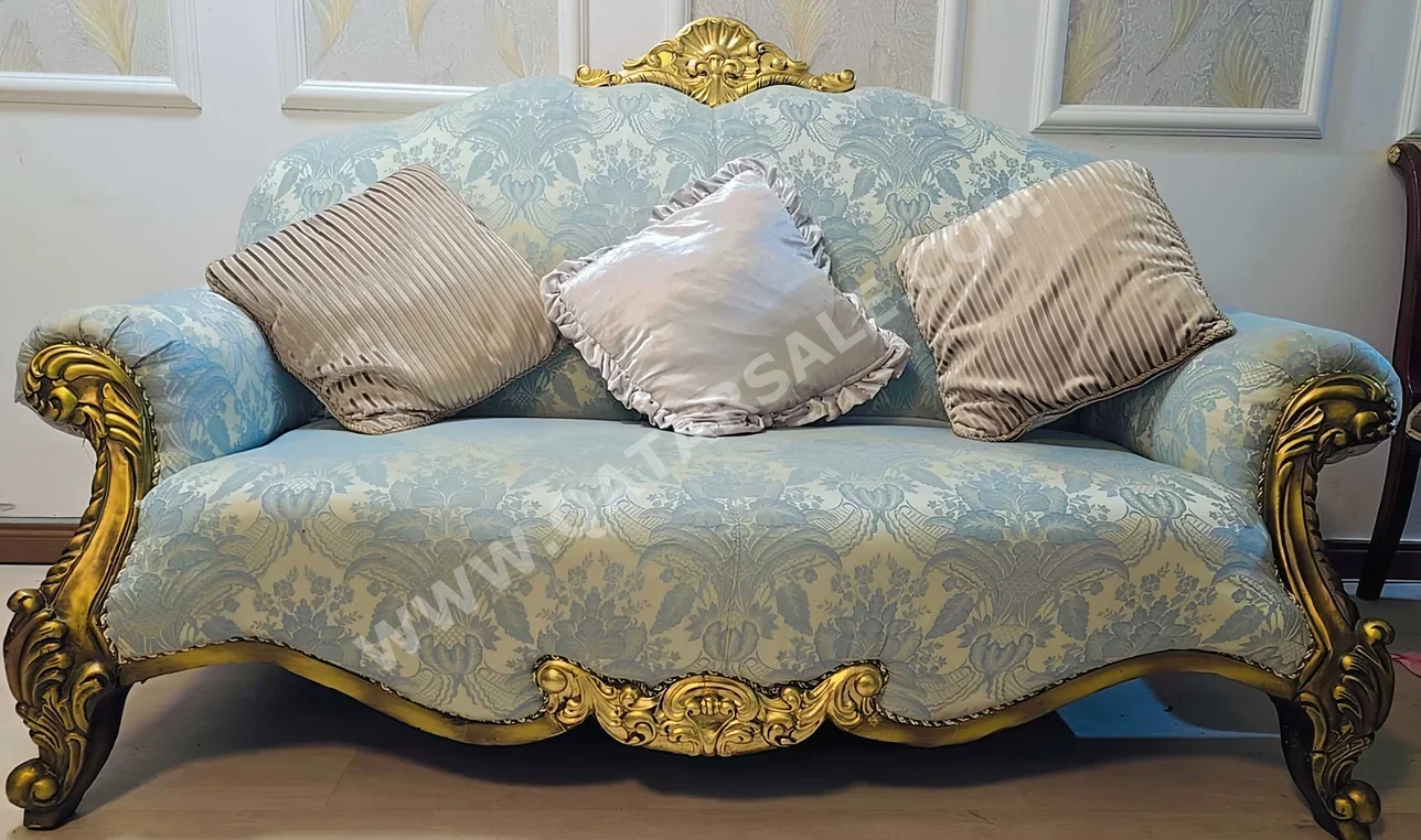 Sofas, Couches & Chairs Arm chair set  - Fabric  - Blue  - Sofa Bed