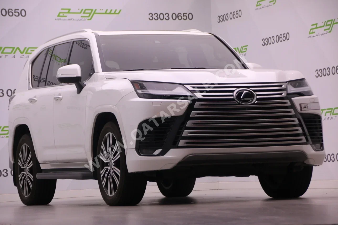 Lexus  LX  600 Luxury  2022  Automatic  78,000 Km  6 Cylinder  Four Wheel Drive (4WD)  SUV  White  With Warranty