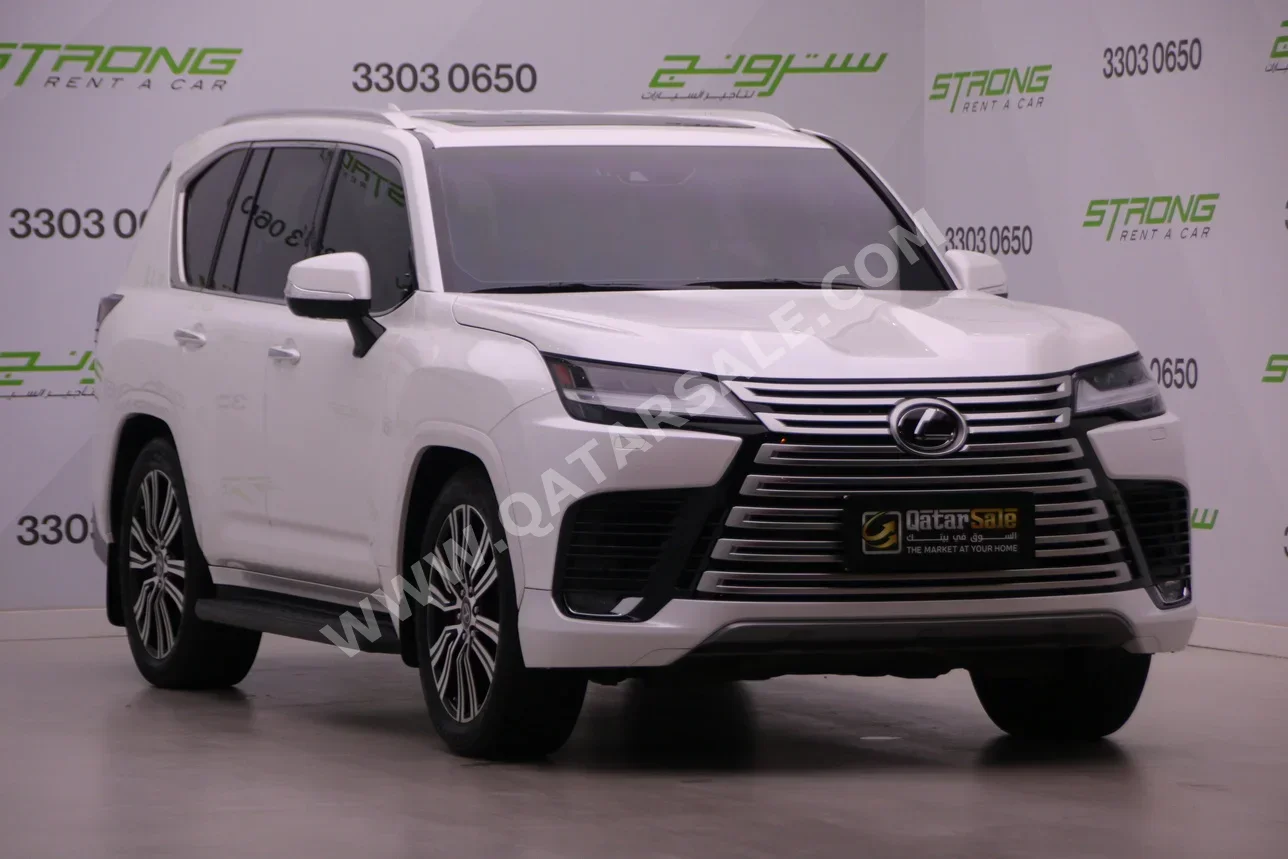 Lexus  LX  600 Luxury  2023  Automatic  52,000 Km  6 Cylinder  Four Wheel Drive (4WD)  SUV  White  With Warranty