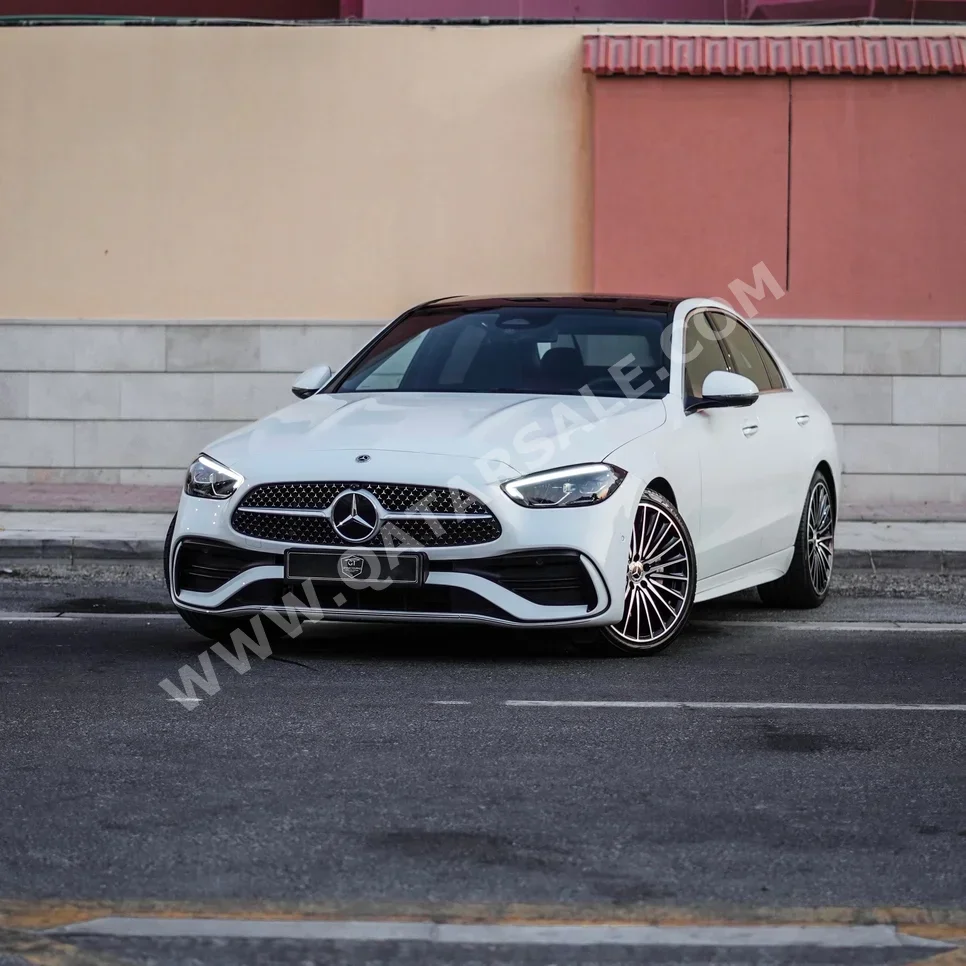 Mercedes-Benz  C-Class  200 AMG  2025  Automatic  3,000 Km  4 Cylinder  Rear Wheel Drive (RWD)  Sedan  White  With Warranty