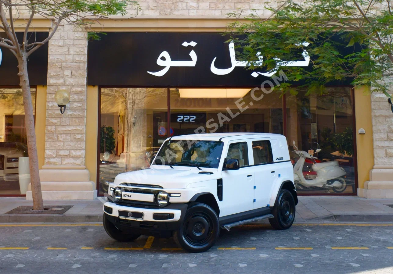 شيري  اي كار  في 23  2025  اوتوماتيك  0 كم  4 سلندر  دفع رباعي  اس يو في  أبيض
