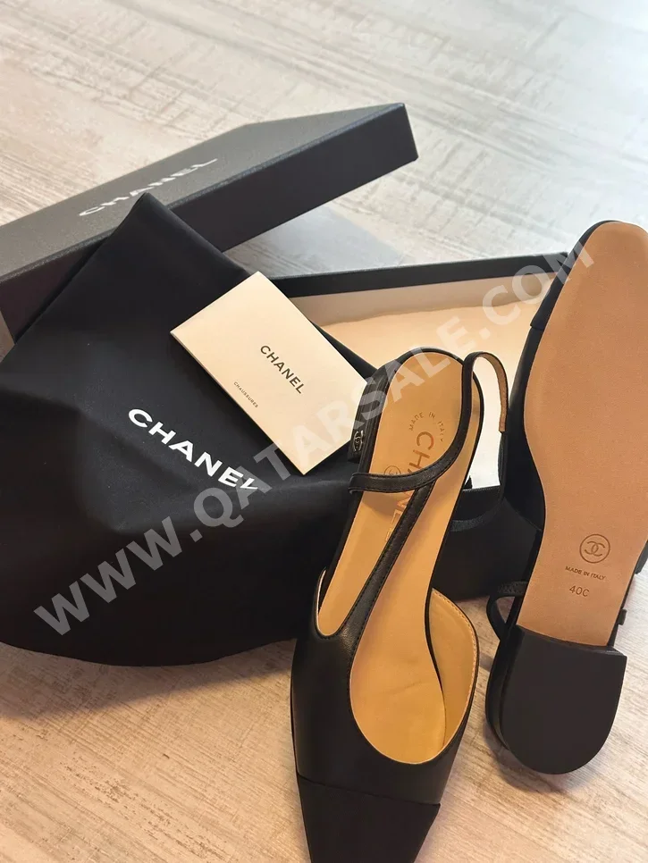 Shoes Chanel  Genuine Leather  Black Size 40  Women