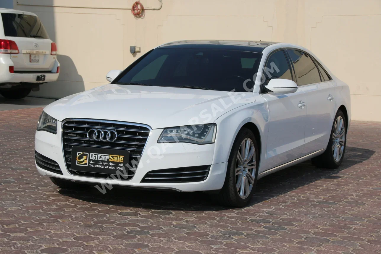 Audi  A8  L  2013  Automatic  118,000 Km  6 Cylinder  All Wheel Drive (AWD)  Sedan  White