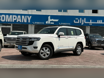 تويوتا  لاند كروزر  جي اكس ار توين توربو  2025  اوتوماتيك  0 كم  6 سلندر  دفع رباعي  اس يو في  أبيض  تحت الضمان