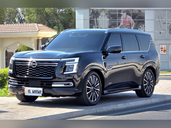 Nissan  Patrol  Platinum turbo  2025  Automatic  12,000 Km  6 Cylinder  Four Wheel Drive (4WD)  SUV  Black  With Warranty