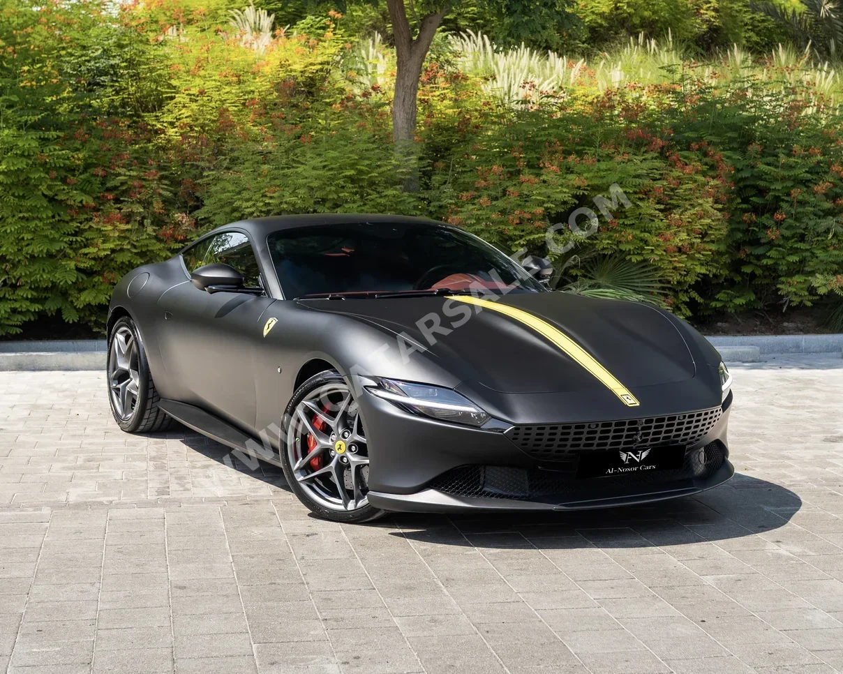 Ferrari  Roma  2023  Automatic  5,000 Km  8 Cylinder  Rear Wheel Drive (RWD)  Coupe / Sport  Black Matte  With Warranty
