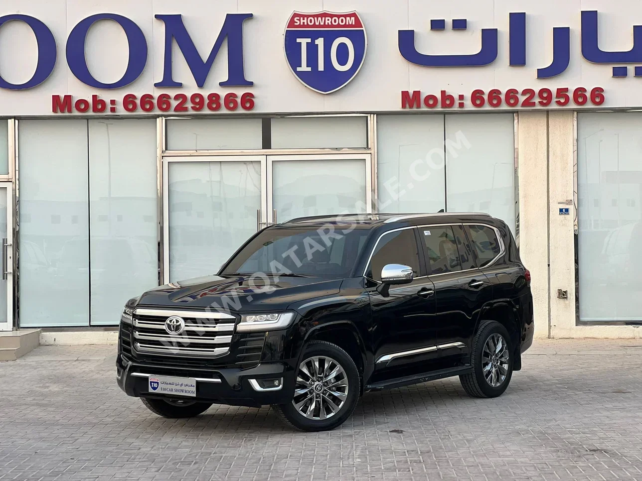 تويوتا لاند كروزر في اكس توين توربو 2023 اوتوماتيك 67,000 كم 6 سلندر دفع رباعي اس يو في أسود تحت الضمان