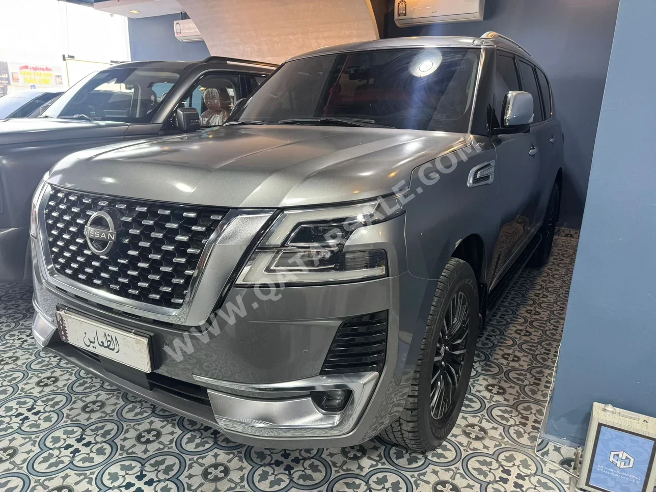 Nissan  Patrol  Platinum  2022  Automatic  70,000 Km  6 Cylinder  Four Wheel Drive (4WD)  SUV  Gray  With Warranty
