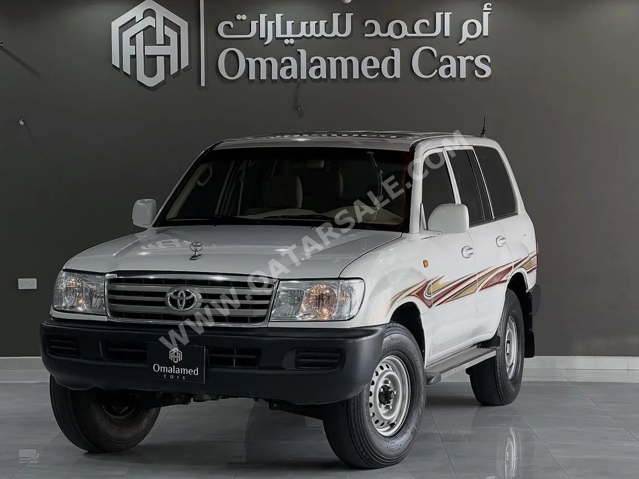 تويوتا  لاند كروزر  جي اكس  2006  عادي  470,000 كم  6 سلندر  دفع رباعي  اس يو في  أبيض