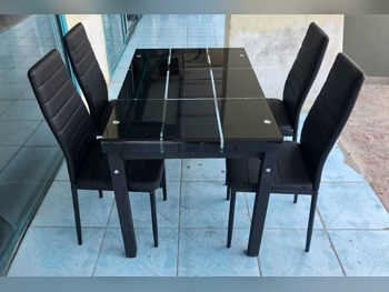 Dining Table with Chairs  - Black  - Qatar  - 4 Seats