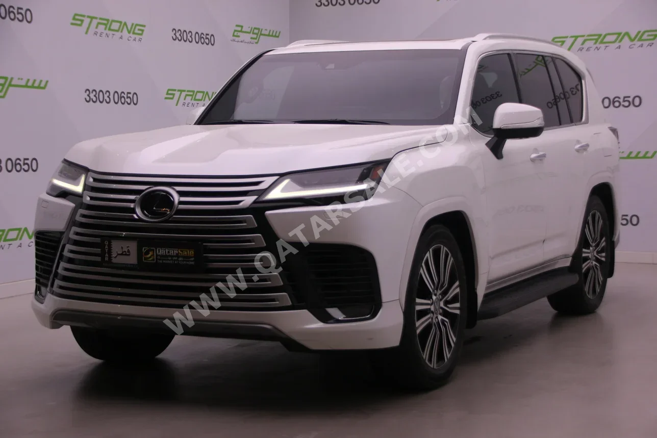 Lexus  LX  600 Luxury  2023  Automatic  67,000 Km  6 Cylinder  Four Wheel Drive (4WD)  SUV  White  With Warranty