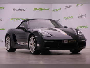 Porsche  Boxster  718  2024  Automatic  8,500 Km  4 Cylinder  Rear Wheel Drive (RWD)  Convertible  Black  With Warranty