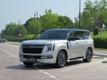 Nissan  Patrol  Platinum turbo  2025  Automatic  37,000 Km  6 Cylinder  Four Wheel Drive (4WD)  SUV  Silver  With Warranty