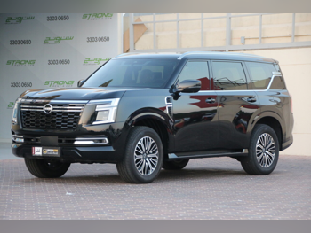 Nissan  Patrol  Platinum  2026  Automatic  3,000 Km  6 Cylinder  Four Wheel Drive (4WD)  SUV  Black  With Warranty