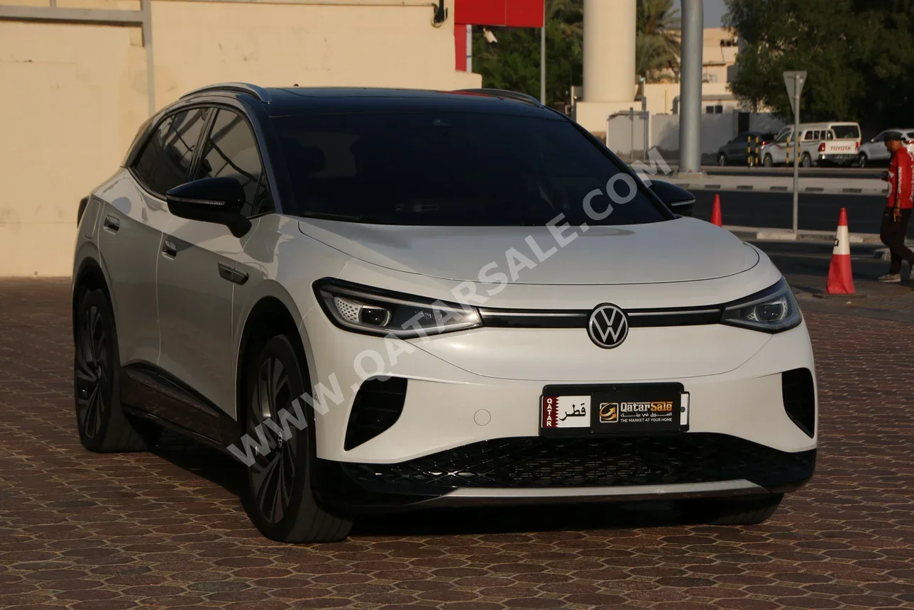 Volkswagen  ID  4  2023  Automatic  51,000 Km  0 Cylinder  Front Wheel Drive (FWD)  SUV  White  With Warranty