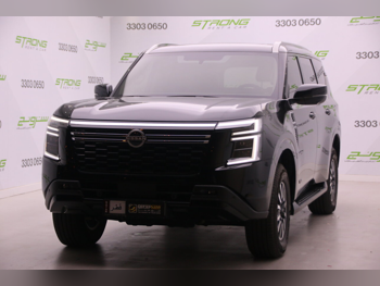 Nissan  Patrol  LE Turbo  2025  Automatic  48,000 Km  6 Cylinder  Four Wheel Drive (4WD)  SUV  Black  With Warranty