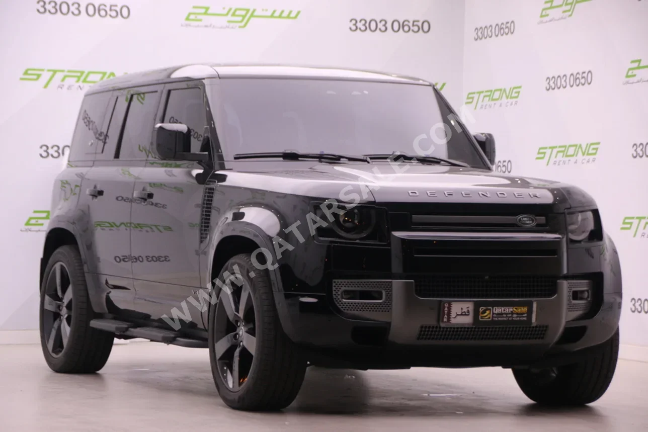 Land Rover  Defender  110 HSE  2023  Automatic  12,000 Km  8 Cylinder  Four Wheel Drive (4WD)  SUV  Black  With Warranty