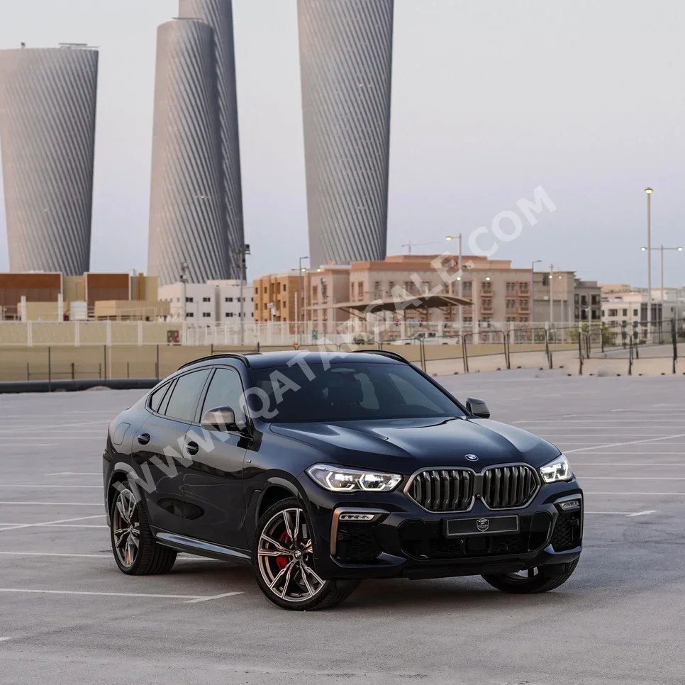 BMW  X-Series  X6  2021  Automatic  58,000 Km  8 Cylinder  All Wheel Drive (AWD)  SUV  Blue  With Warranty