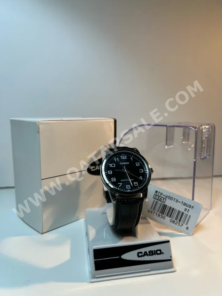 ساعات - كاسيو  - ساعات الكوارتز  - أسود  - ساعات للجنسين