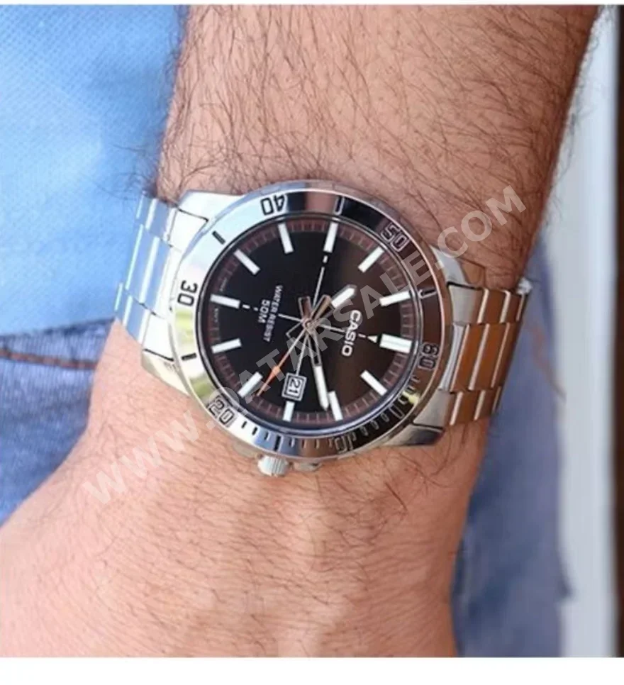 Watches - Casio  - Analogue Watches  - Silver  - Men Watches
