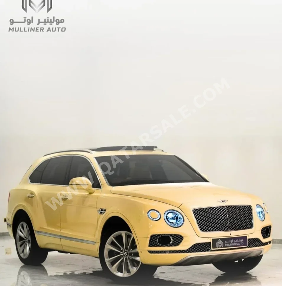 Bentley  Bentayga  2017  Automatic  17,000 Km  12 Cylinder  Four Wheel Drive (4WD)  SUV  Cream