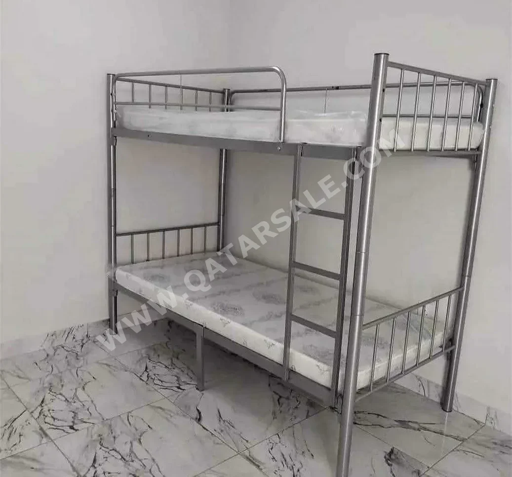 Beds - Double bunk  - Gray  - Mattress Included
