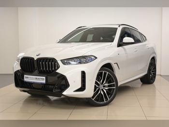 BMW  X-Series  X6 40i  2024  Automatic  27,500 Km  6 Cylinder  All Wheel Drive (AWD)  SUV  White  With Warranty