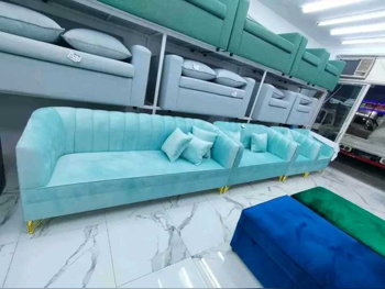 Sofas, Couches & Chairs Sofa Set  - Fabric  - Green & Beige