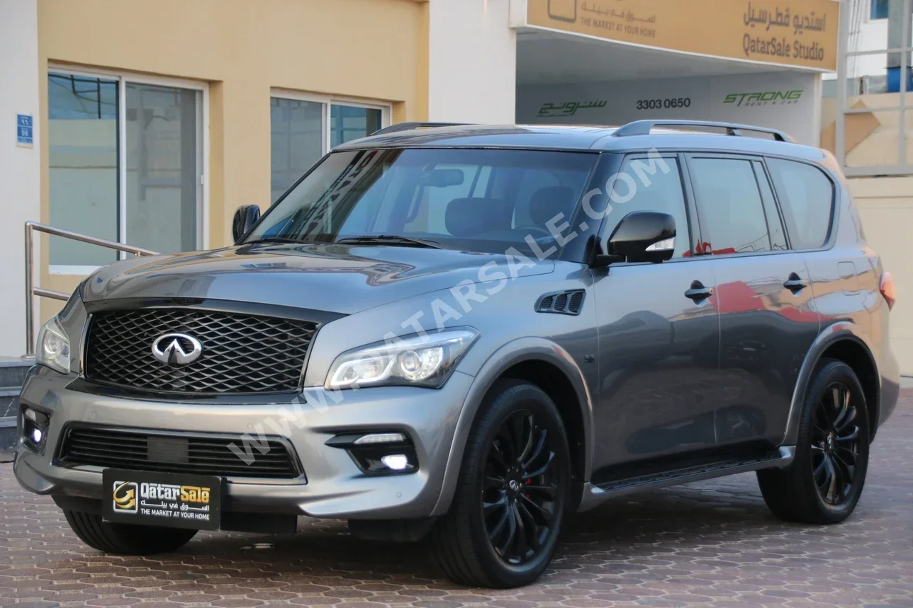 Infiniti  QX  80  2015  Automatic  119,000 Km  8 Cylinder  Four Wheel Drive (4WD)  SUV  Gray
