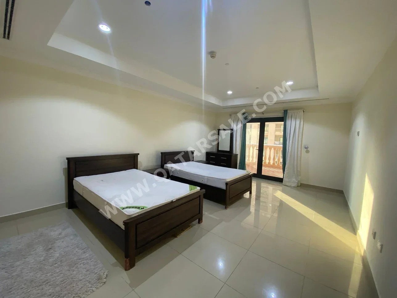 2 غرف نوم شقة للايجار في الدوحة - اللؤلؤة مفروشة بالكامل