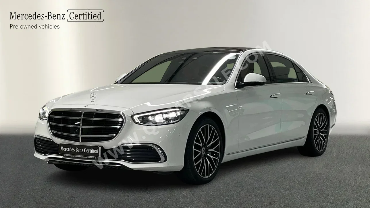 Mercedes-Benz  S-Class  450  2025  Automatic  5,500 Km  6 Cylinder  Rear Wheel Drive (RWD)  Sedan  White  With Warranty