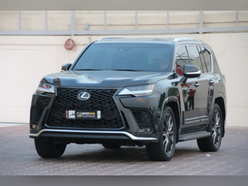 Lexus  LX  600 F Sport  2023  Automatic  96,500 Km  6 Cylinder  Four Wheel Drive (4WD)  SUV  Black  With Warranty