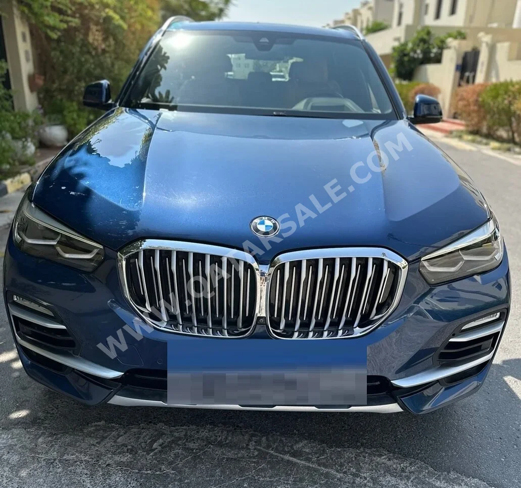 BMW  X-Series  X5 XDrive 40i  2019  Tiptronic  56,000 Km  6 Cylinder  All Wheel Drive (AWD)  SUV  Blue  With Warranty
