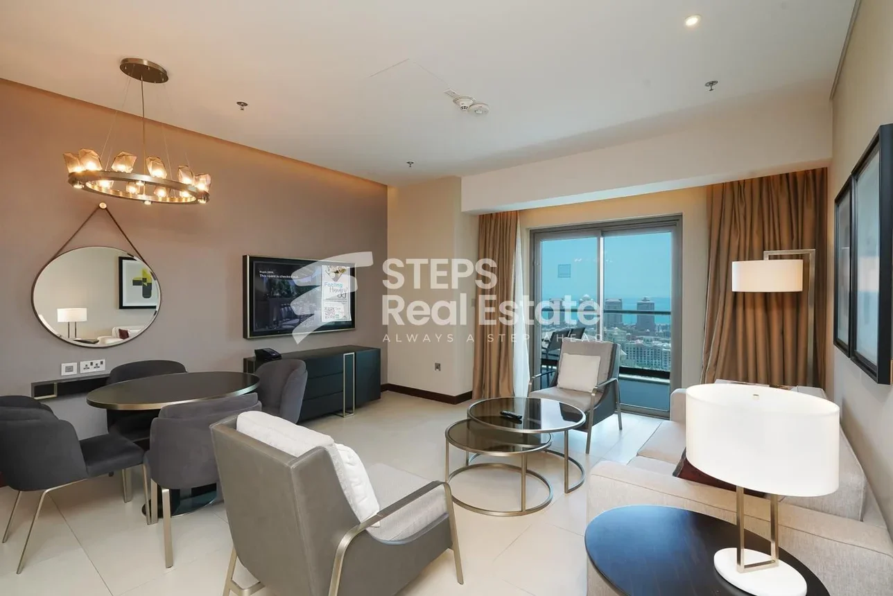 1 غرف نوم شقة للايجار في الدوحة - اللؤلؤة مفروشة بالكامل