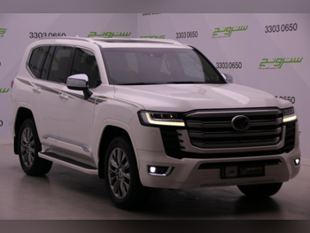 تويوتا  لاند كروزر  في اكس ار توين توربو  2024  اوتوماتيك  21,500 كم  6 سلندر  دفع رباعي  اس يو في  أبيض  تحت الضمان
