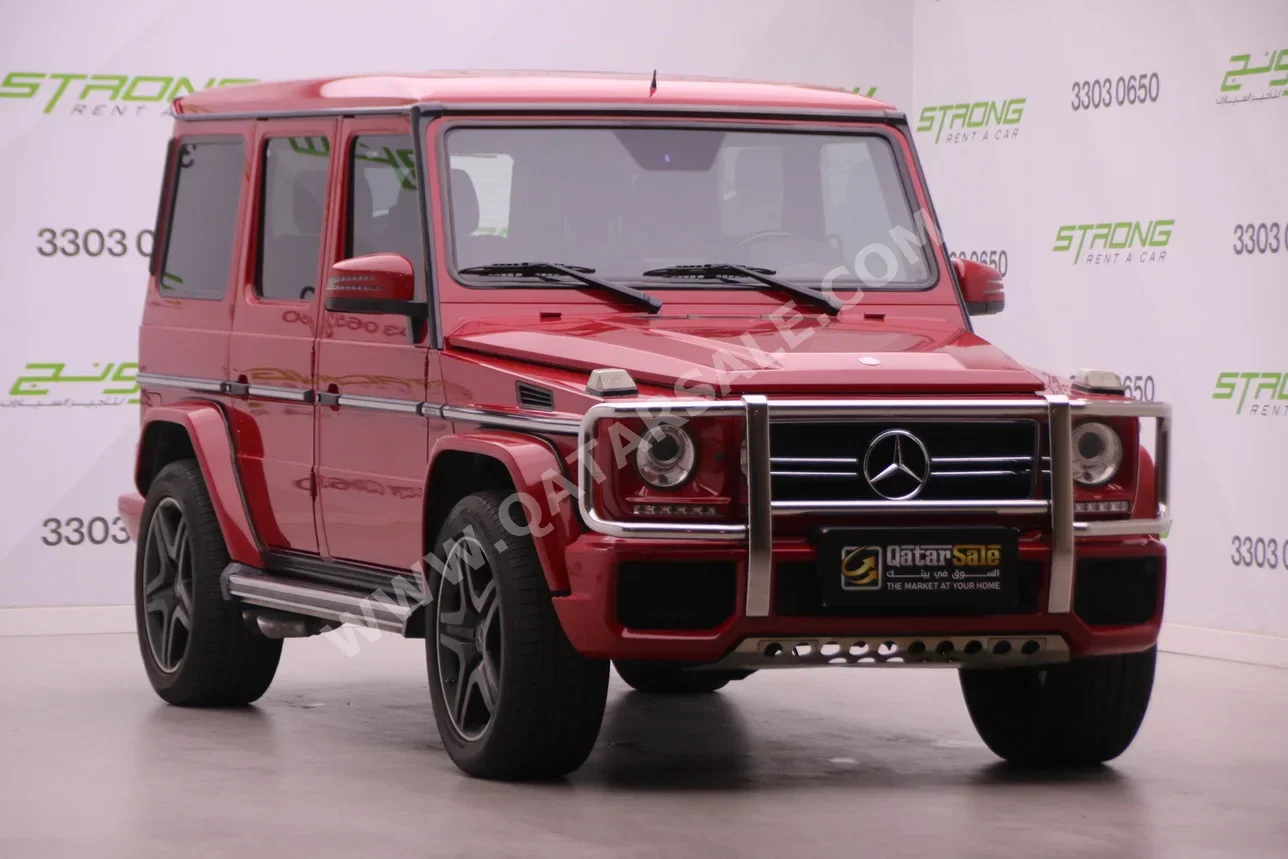Mercedes-Benz  G-Class  63 AMG  2014  Automatic  168,628 Km  8 Cylinder  Four Wheel Drive (4WD)  SUV  Red
