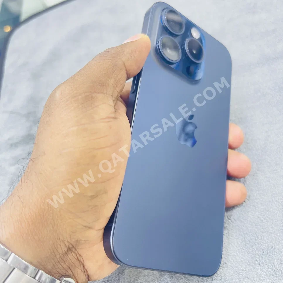 Mobile Phones Apple  - iPhone 15  - Pro  - Blue  - 128 GB
