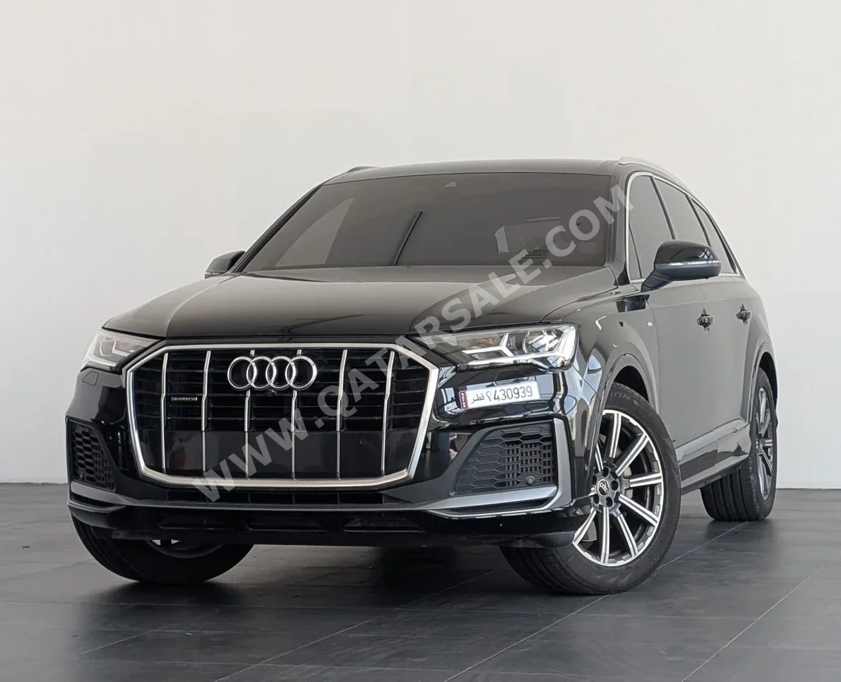 Audi  Q7  55 TFSI  2022  Automatic  30,280 Km  5 Cylinder  All Wheel Drive (AWD)  SUV  Black  With Warranty
