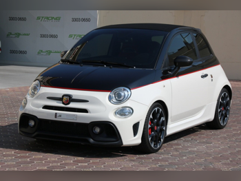 Fiat  595  Abarth  2021  Automatic  48,000 Km  4 Cylinder  Front Wheel Drive (FWD)  Hatchback  White and Black