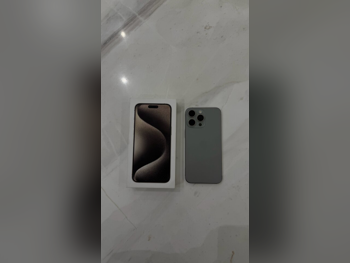 Mobile Phones Apple  - iPhone 15  - Pro Max  - Natural Titanium  - 256 GB
