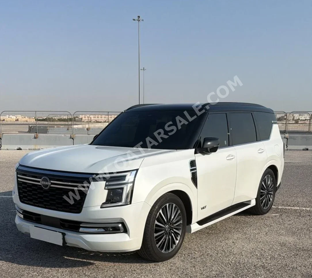 Nissan  Patrol  Platinum turbo  2025  Automatic  29,600 Km  6 Cylinder  Four Wheel Drive (4WD)  SUV  White  With Warranty
