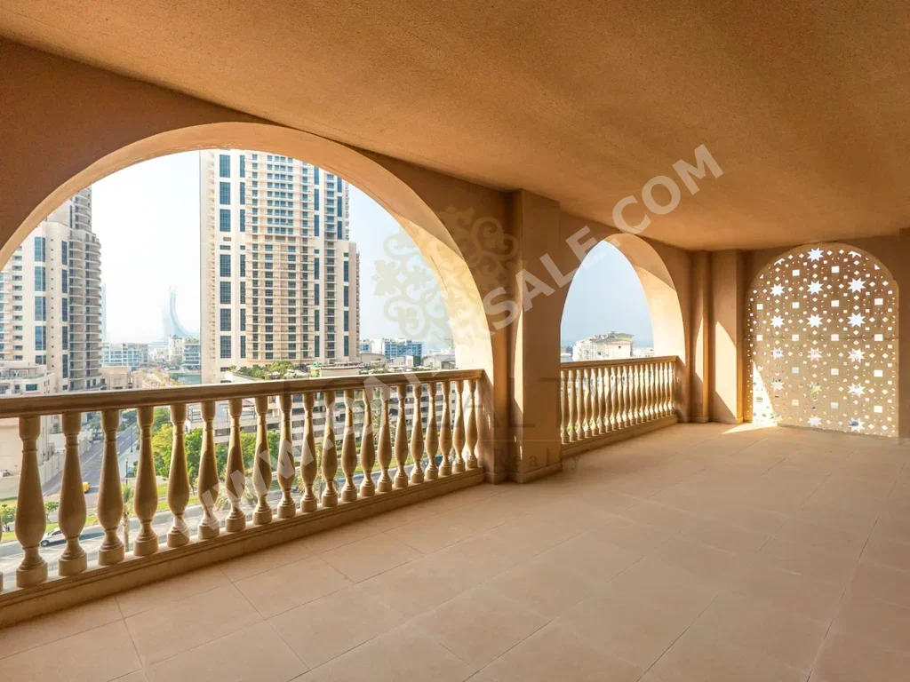 1 غرف نوم شقة للايجار في الدوحة - اللؤلؤة نصف مفروشة