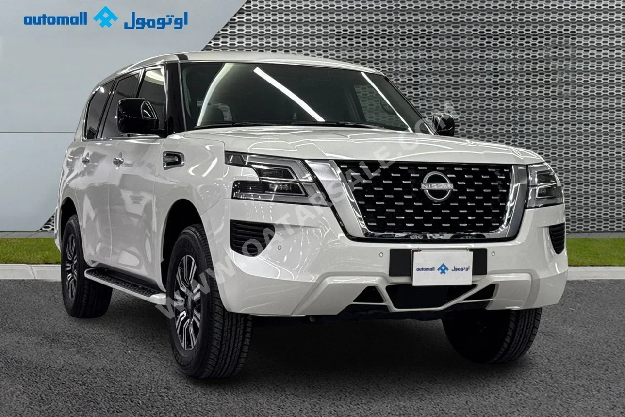 Nissan  Patrol  2023  Automatic  18,496 Km  6 Cylinder  Four Wheel Drive (4WD)  SUV  White  With Warranty