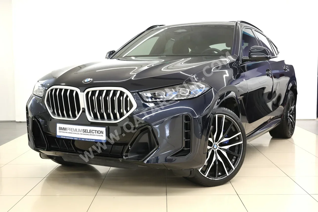 BMW  X-Series  X6  2024  Automatic  22,000 Km  6 Cylinder  Four Wheel Drive (4WD)  SUV  Black  With Warranty