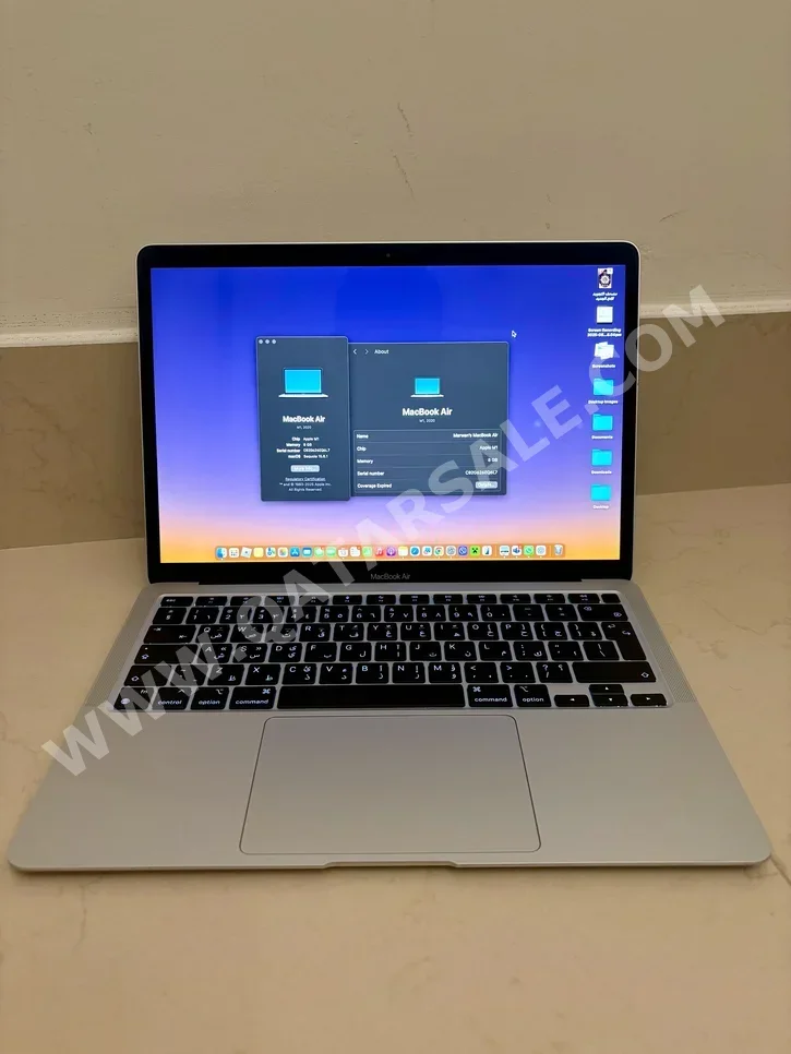 Laptops Apple - MacBook Air 2021 - Silver - MacOS - Apple - M1 -Memory (Ram): 8 GB