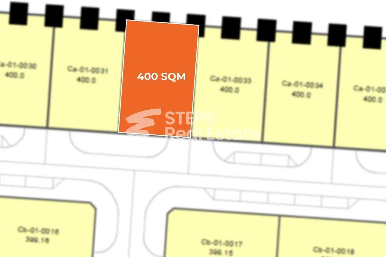 Lands For Sale in Lusail  -Area Size 400 Square Meter