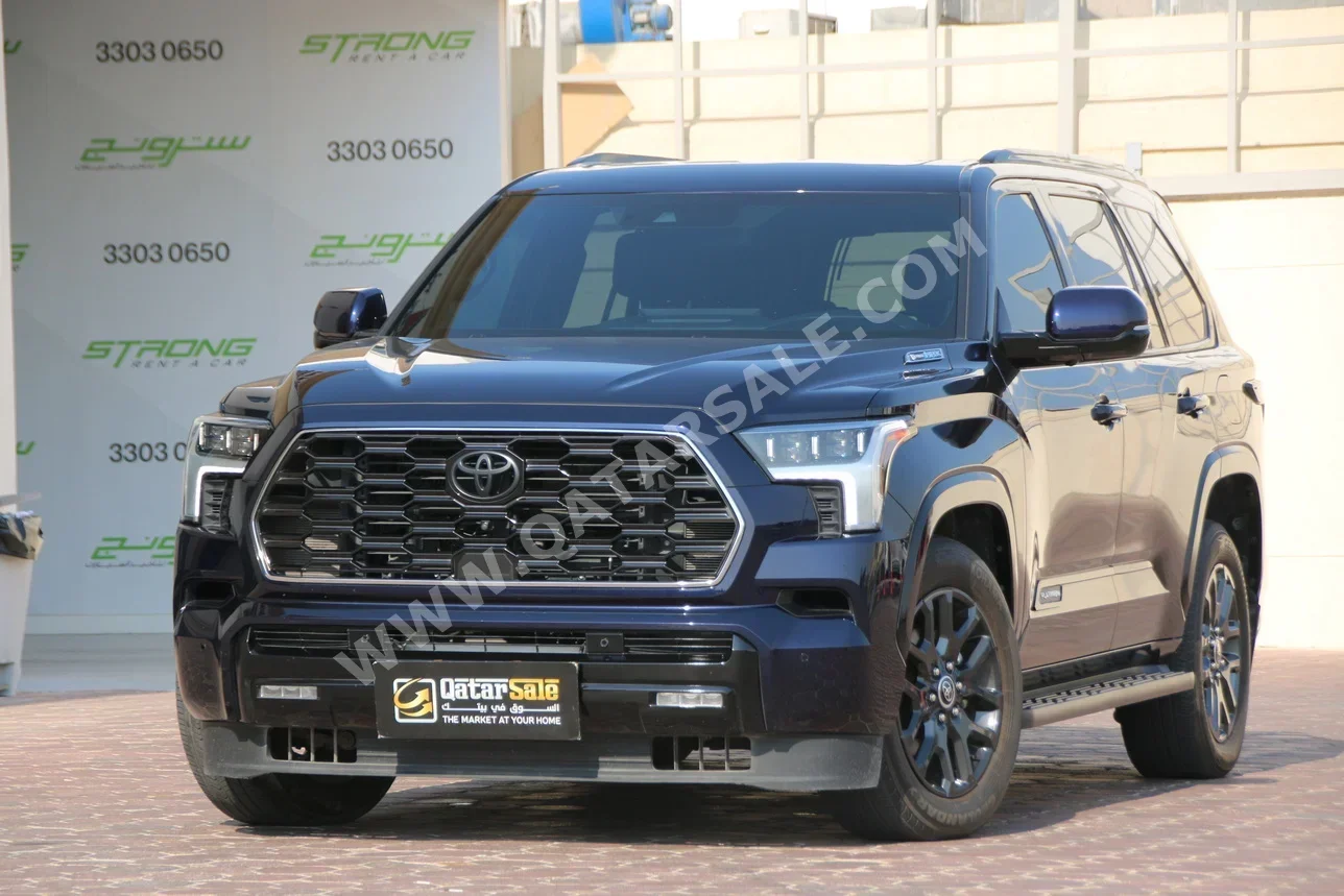 Toyota  Sequoia  Platinum  2023  Automatic  36,000 Km  6 Cylinder  Four Wheel Drive (4WD)  SUV  Dark Blue