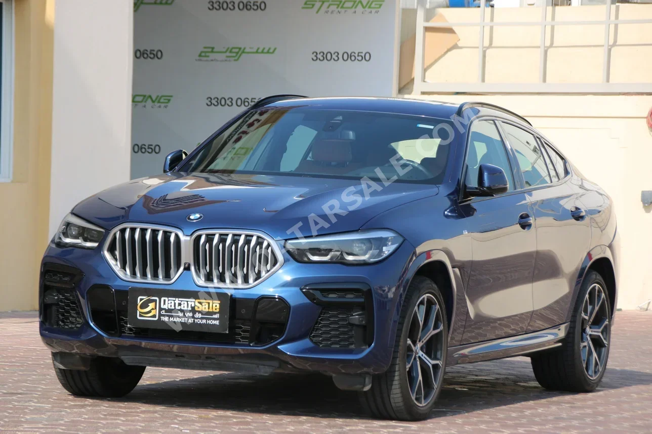 BMW  X-Series  X6 40i  2022  Automatic  66,000 Km  6 Cylinder  Four Wheel Drive (4WD)  SUV  Dark Blue  With Warranty